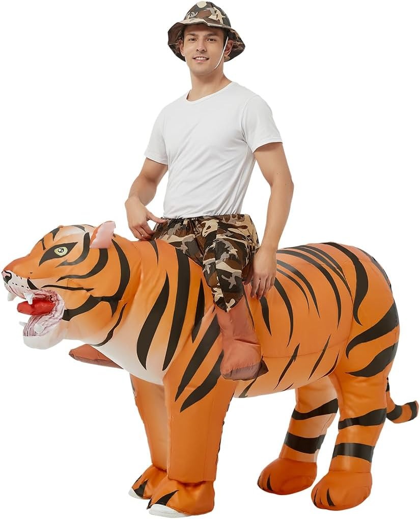 Cocktail Shaker Set - Aufblasbares Tigerkostüm für Erwachsene Halloween-Kostüm für