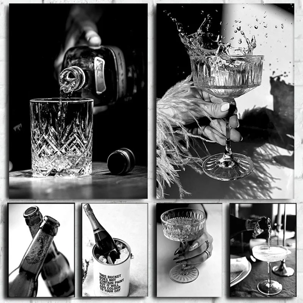 Schwarz-Weiß-Bar Champagner Bi – Whisky Beer And Wine Bewertung und Preis